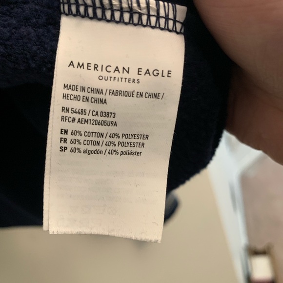 American Eagle Cropped Half Zip Sweater - Picture 4 of 4